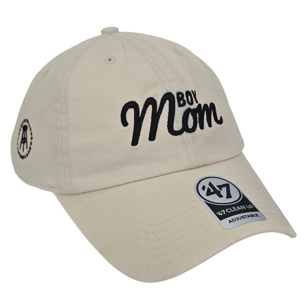 '47 Brand Boy Mom Clean Up Hat Womens OSFA Khaki Barstool Sports Baseball Cap